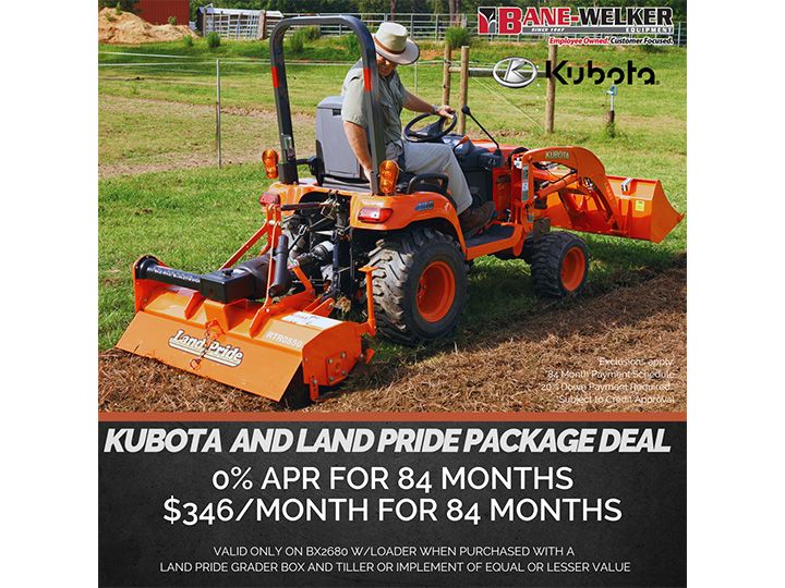 BX22680 Kubota and Landpride Tractor Package